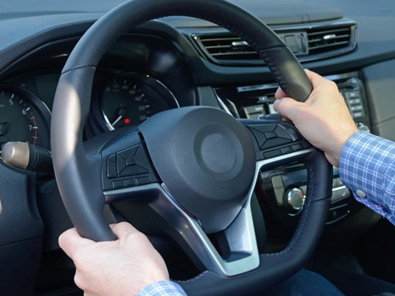 Decorative steering wheel covers protect the factory-issued steering wheel