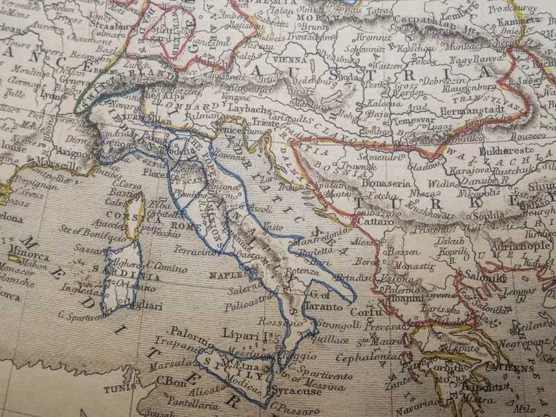 map of Europe for decoration