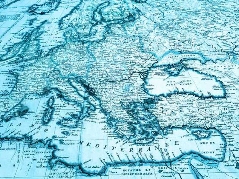 map of Europe is a unique wall decoration
