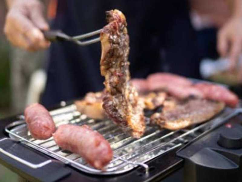 electric grill smoke-free way